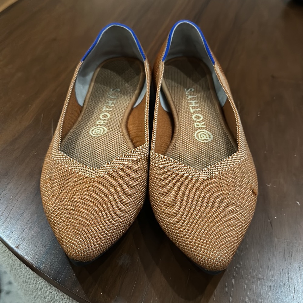 Rothy’s - Brown (Fawn) - Size 8.5 - The Point - Used
